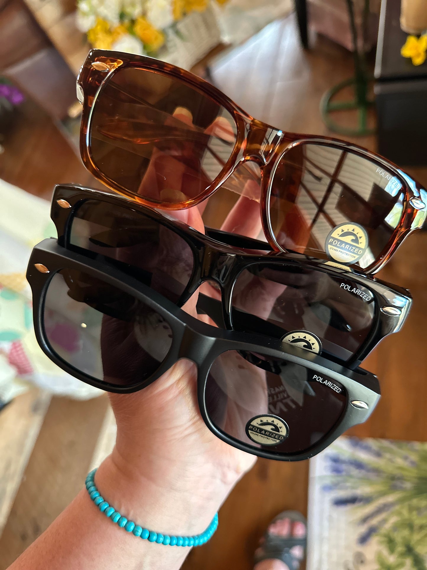 Polarized Thick-Frame Sunglasses