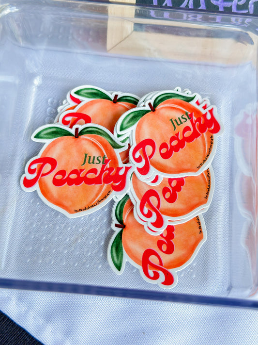 1.5” “Just Peachy” Sticker