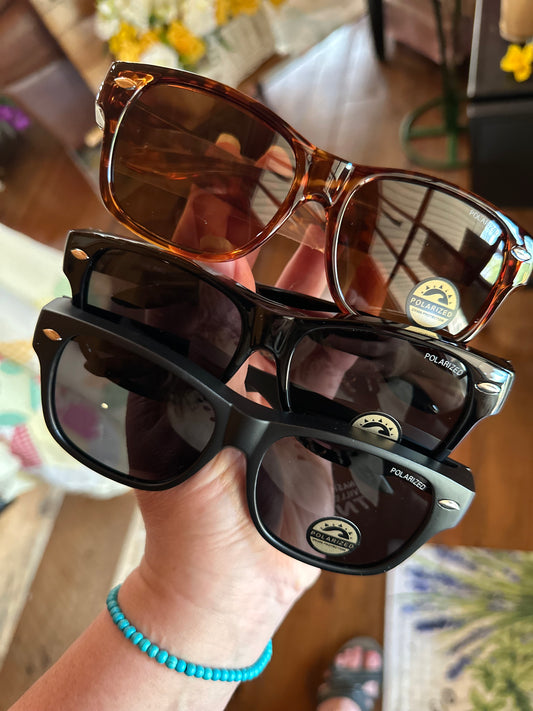 Polarized Thick-Frame Sunglasses