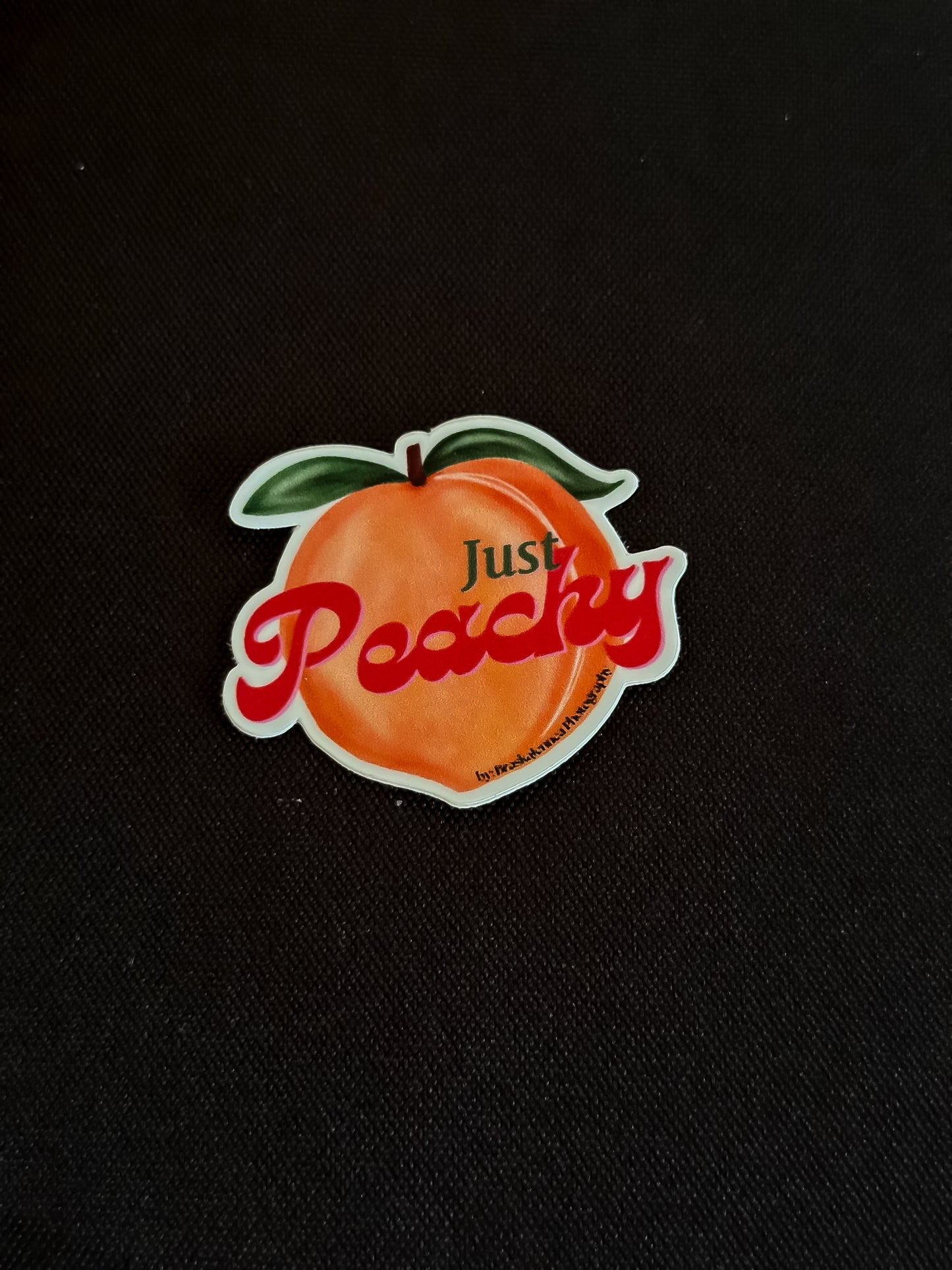 1.5” “Just Peachy” Sticker
