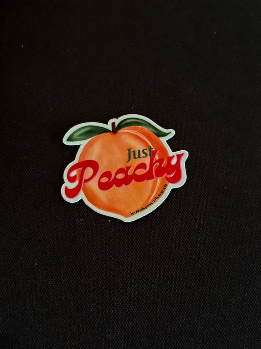 1.5” “Just Peachy” Sticker