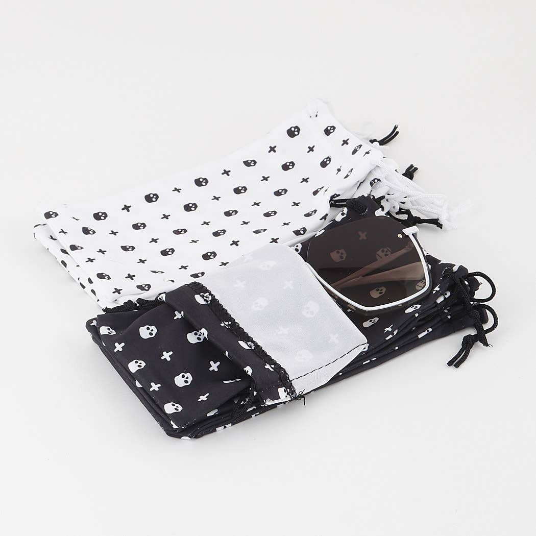 Skull Sunglasses Pouch Bag