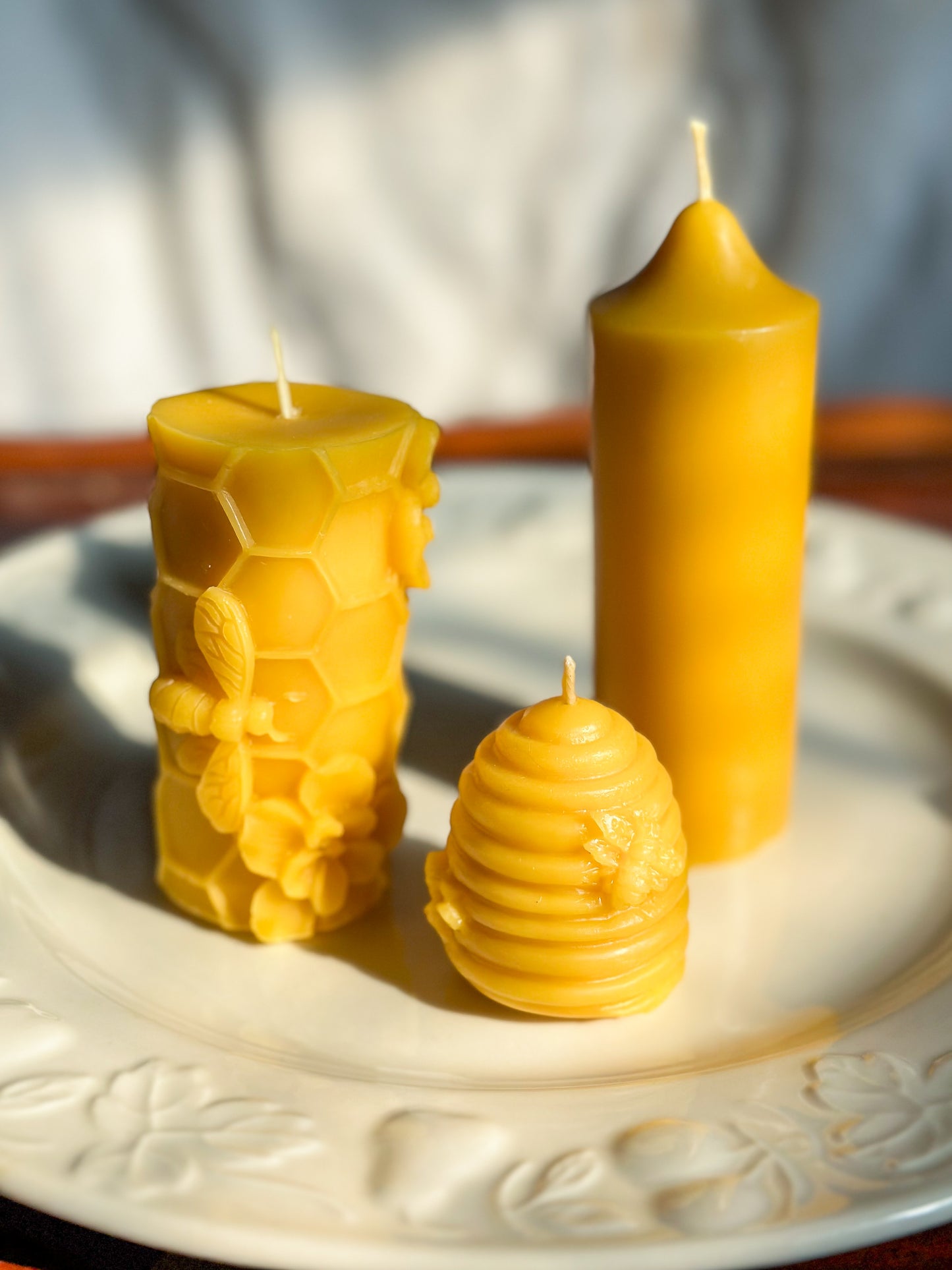 Beeswax Mid or “tall” 4.5”x1.5” pillar