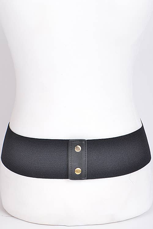 Camel Corset Belt With Ribbon Detail